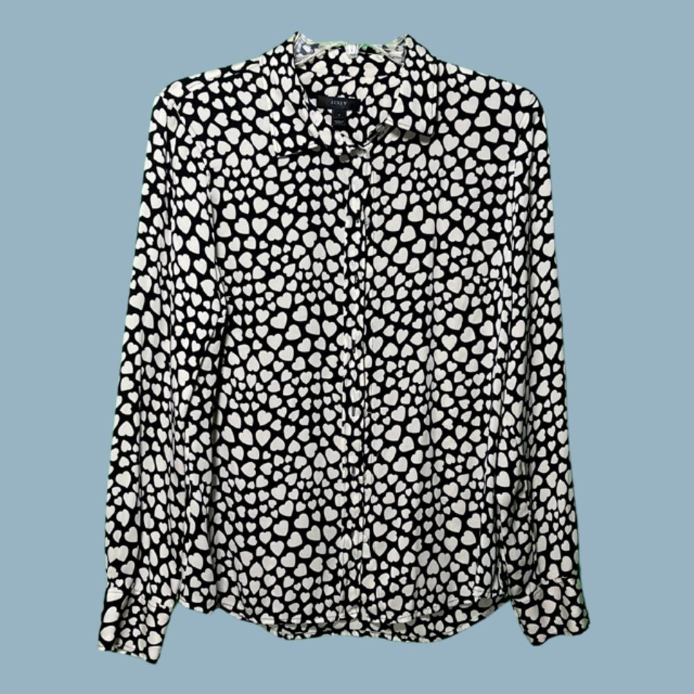 J. Crew Hearts Blouse